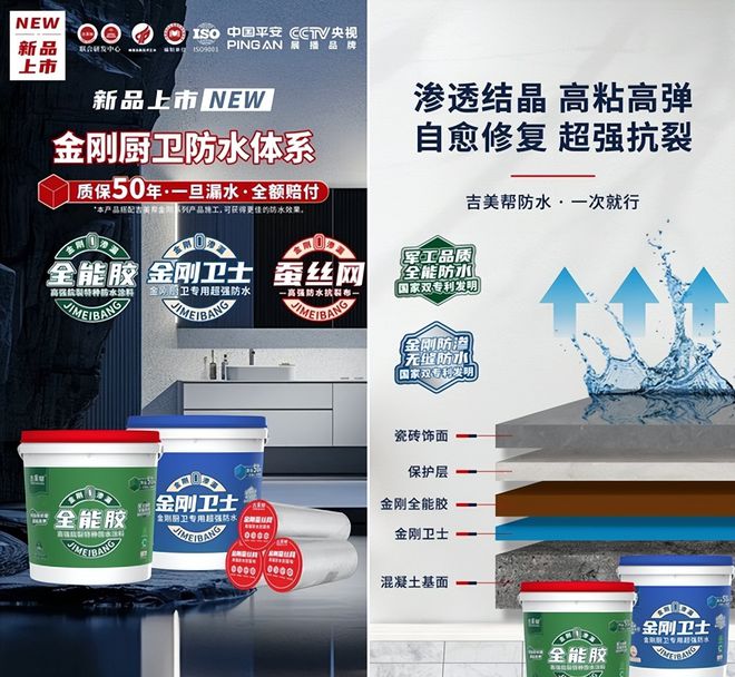 新品上市丨吉美帮防水新纪元金刚系列震撼上市！(图3)